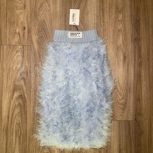 BNWT CHRISTIAN COWAN x maxbone Feather Dog Jumper in Light Blue - Size XL